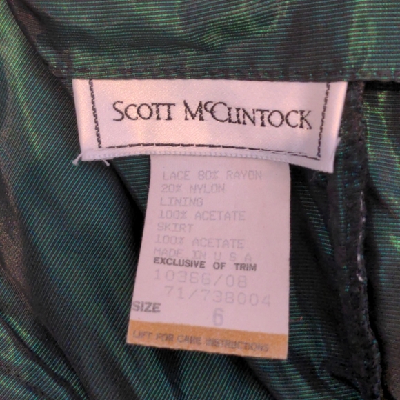 Vintage Scott McClintock strapless lace prom dress - Picture 9 of 10